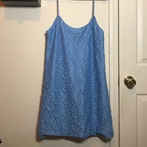 Blue slip on dress